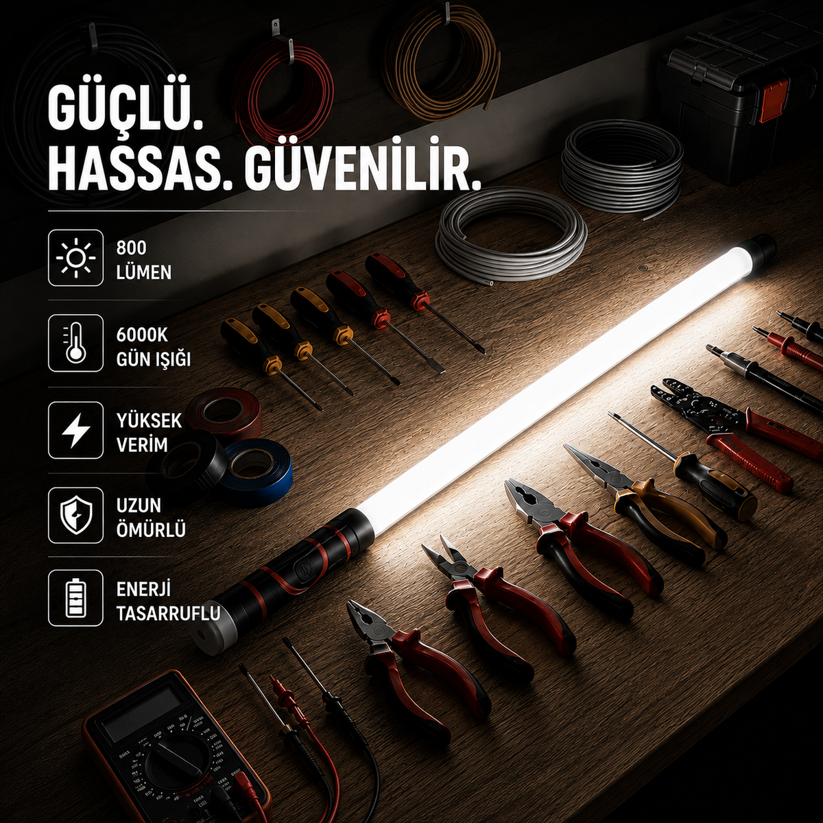 AutoFlexTR Esnek Araç Bakım ve Tamir Lambası