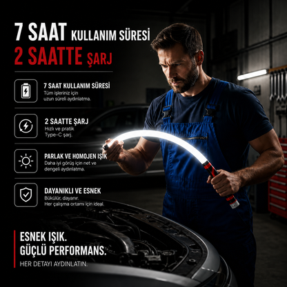 AutoFlexTR Esnek Araç Bakım ve Tamir Lambası